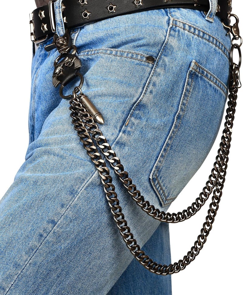 Milakoo Jeans Chains for Men Hip-hop Emo Biker Cool Chains Belt Unisex Punk Chains for Pants - Image 1